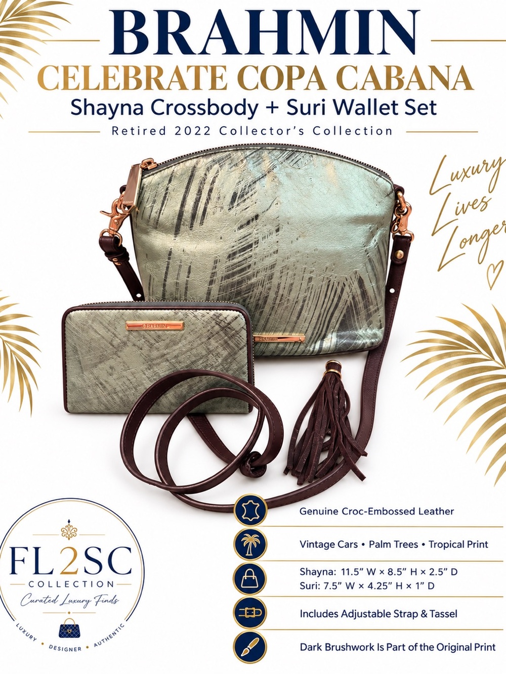 Brahmin Shayna Crossbody & Suri Wallet Set